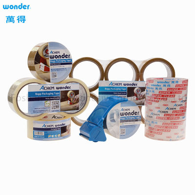 Nastro di imballaggio BOPP semitransparente 0,038 mm a base d'acqua