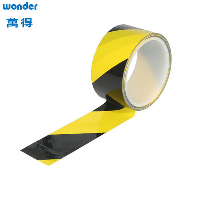 Wonder OPP Avvertenza Nastro adesivo PVC Giallo Nero Colore Uso interno