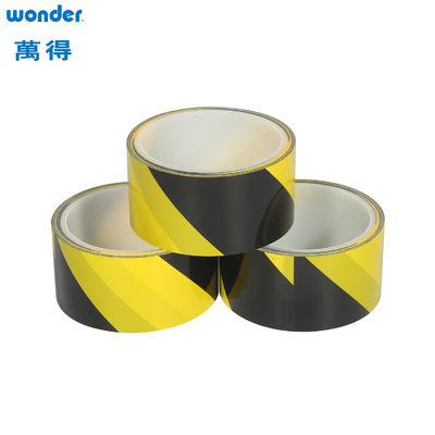 Wonder OPP Avvertenza Nastro adesivo PVC Giallo Nero Colore Uso interno